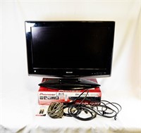 SHARP LCD TELEVISION + DVD PLAYER
