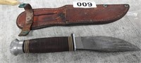 VINTAGE KINFOLKS FIXED BLADE KNIFE WITH SHEATH