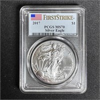 2017 Silver Eagle First Strike - PCGS MS70