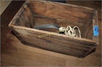 WOODEN CRATE - EXTENSION CORD - WIRE