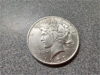 1923 Peace silver dollar coin