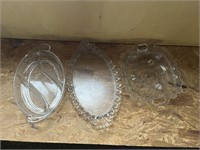 Crystal Cut Glass Trays
