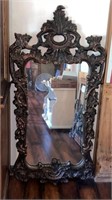 Vintage wood mirror 53 in tall 25 in wide
