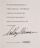 Signed LEROY NEIMAN "Horses" Book