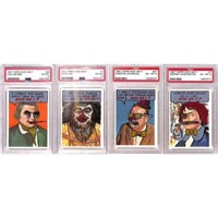 (4) Psa 6 1967 Topps Who Am I Cards