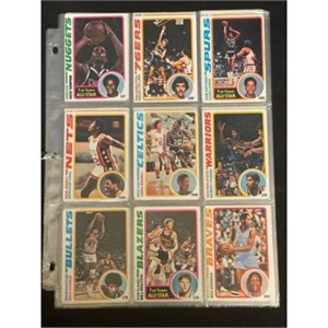 (63) 1978 Topps Basketball Cards With Stars