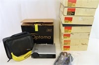 Optoma Projector & Kodak 35mm Carousel Trays