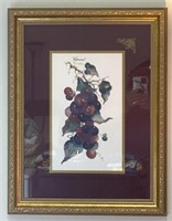 B Sumrall Still Life Fruit Print, signed 17