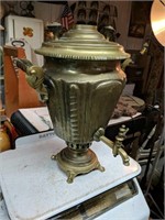 Antique Brass Russian Tea pot Dispenser