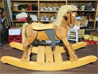 Childrens Wooden Rocking Horse