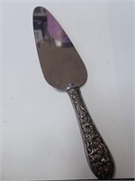 Marked Sterling Floral Design Handle Cake Cutter