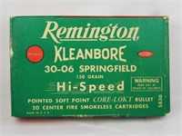 Remington Kleanbore 30-06 Ammo & Box