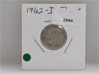 1962-D 90% Silver Roos Dime