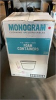 Foam containers in box only