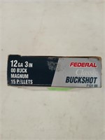 5 rounds 12 gauge 3-in 00 Buck