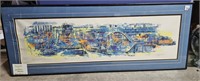 Miller Brewery Co Abstract Art Framed, Signed,