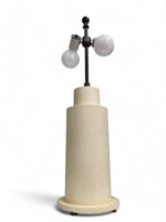 29" Tall Mattaliano Vellum Column Lamp.