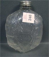 Vintage Clear iridised "Turtle Flask" Novelty