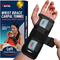 [Size : Small/Medium] FEATOL Left Hand Wrist Brace