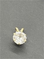 14 kt Gold and CZ Pendant 
TW 1g