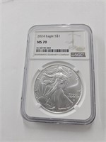2024 graded silver eagle ms70