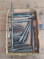 Flat of punches and chisels