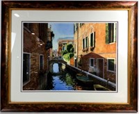Steve Stento Signed Lithograph Venetian Cityscape