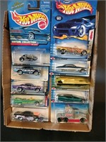 Flat of Hot Wheels