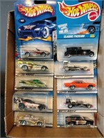 Flat of Hot Wheels