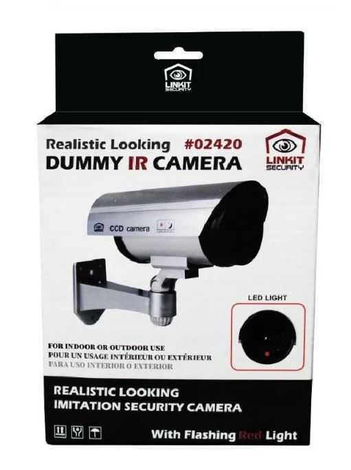 DUMMY SECURITY CAMERA FLASHING LED x2