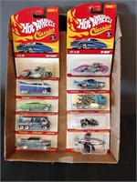 Flat of Hot Wheels classics