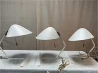 3pc Globe Electric Belgrove Arc Desk Lamps