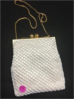 PRETTY White Handbag and Coin Purse