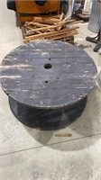 Large wood wire spool 17” high 36” diameter