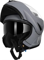 Westt Motorcycle Helmet  Dual Visor - L  Gray