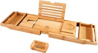 XcE Bathtub Caddy Tray- Bamboo  Home Spa