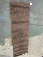 Brown shag rug runner app. 5'5" x 1'9"
