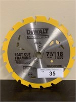 DeWalt 7 1/4" Fast Frame Cutting Saw Blade