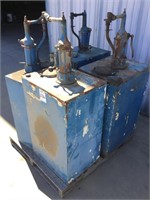 Pallet of (4) Vintage Oil Pump Canisters