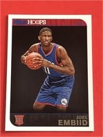 2014 NBA Hoops Joel Embiid Rookie Card