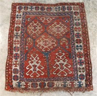 Antique Persian Handmade Wool Prayer Rug