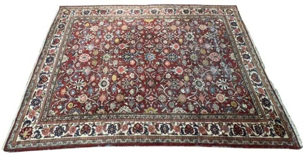 Antique Persian Mahal Handmade Wool Rug