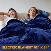 NEW $60 Electric Heated Blanket (62"x84') *GREY