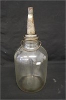 Large Glass Oil Bottle