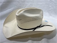 Stetson 8x Straw Western Hat Sz 7 3/8. Marked On