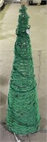 (H) Mesh Lighted Outdoor Christmas Tree 72” tall
