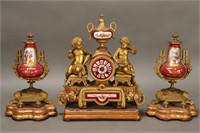 19th Century French Japy Freres Mantle Clock,