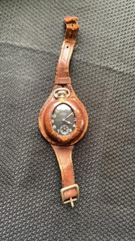 "Ingersol -Midget" Pocket Watch in Leather