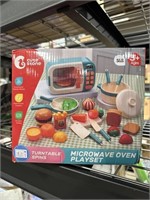 CUTE STONE Kids Microwave Toys Play Kitchen Set,