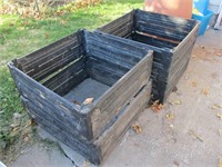 Lot (4) Raised Garden Bed Forms or Compost Bins